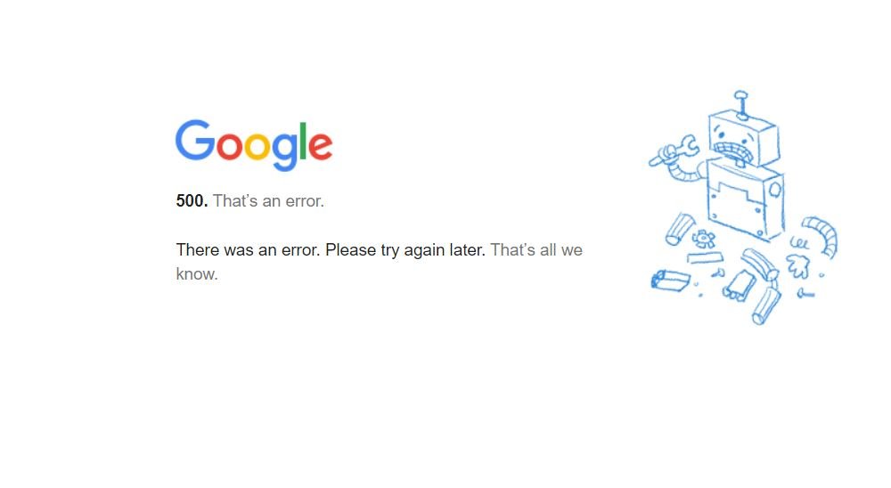 Google search console error