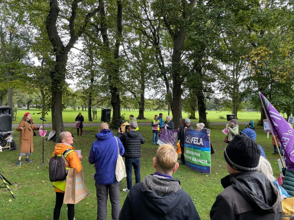 Rally for Abortion Justice in Edinburgh