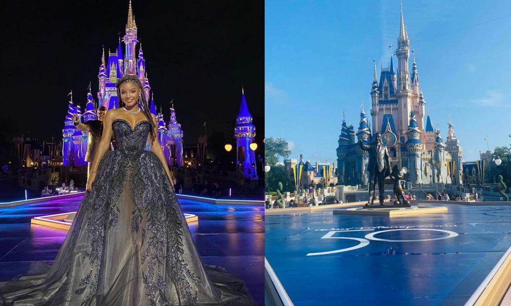 halle bailey at Walt disney 50th anniversary