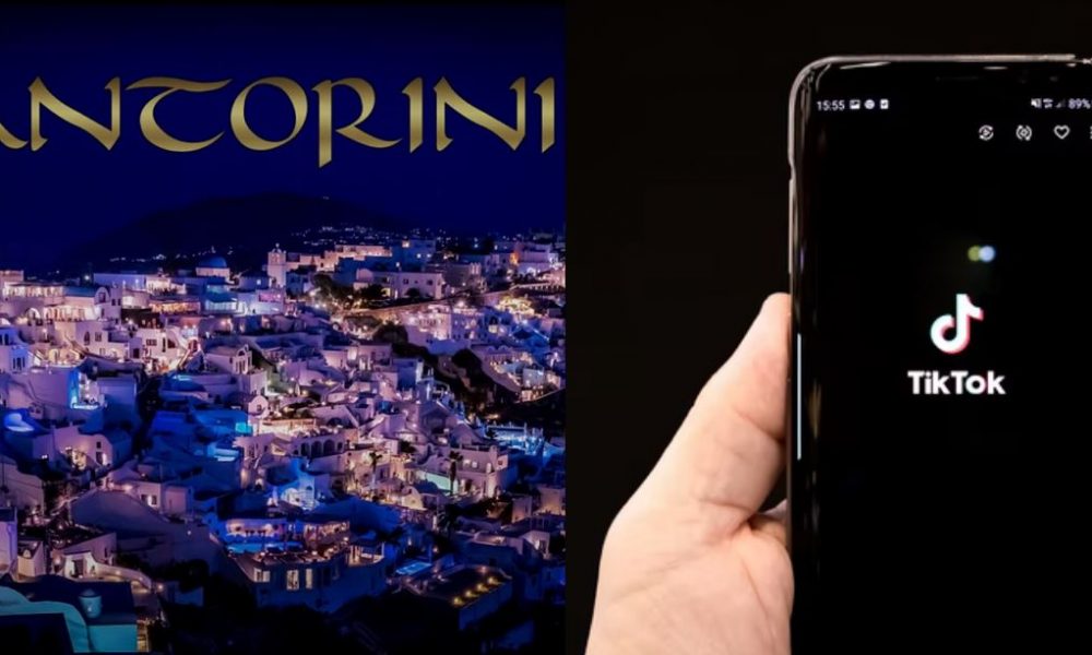 Santorini Challenge tiktok