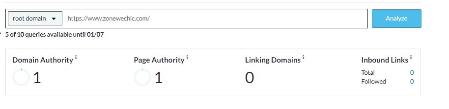 Zonewechic domain authority