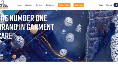 Doorserve dry cleaning website