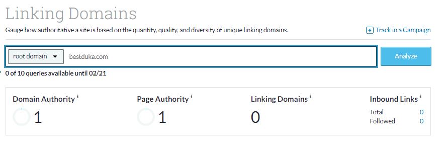 Bestduka domain authority