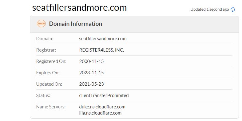 Seatfillersand more domain registration age