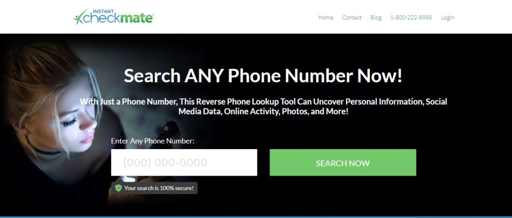 Instant Checkmate phone number lookup website