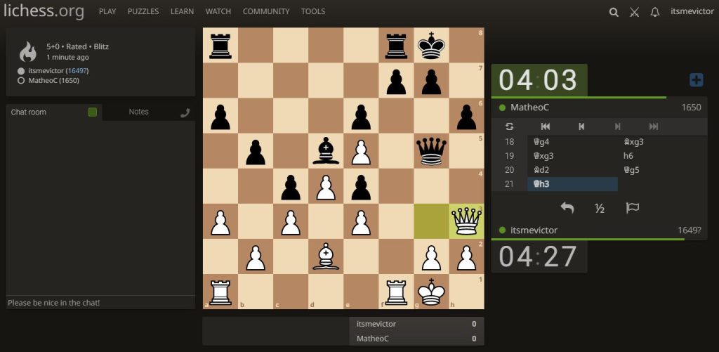 Lichess game