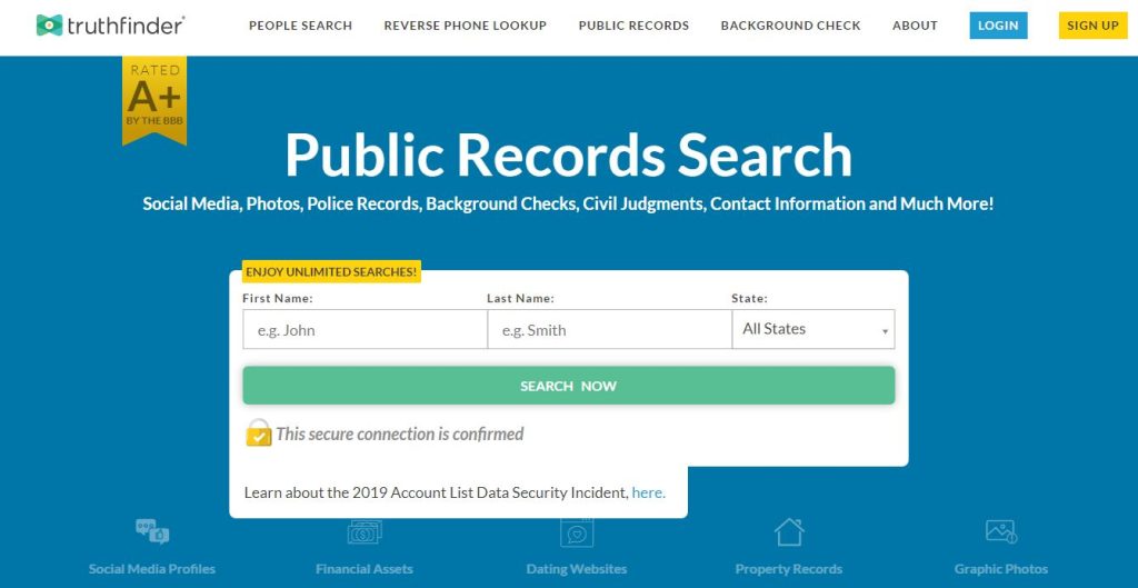 truthfinder phone number lookup website
