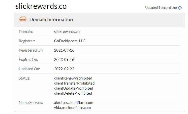 Slick Rewards whois