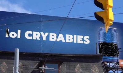 bud light lol cry babies billboard