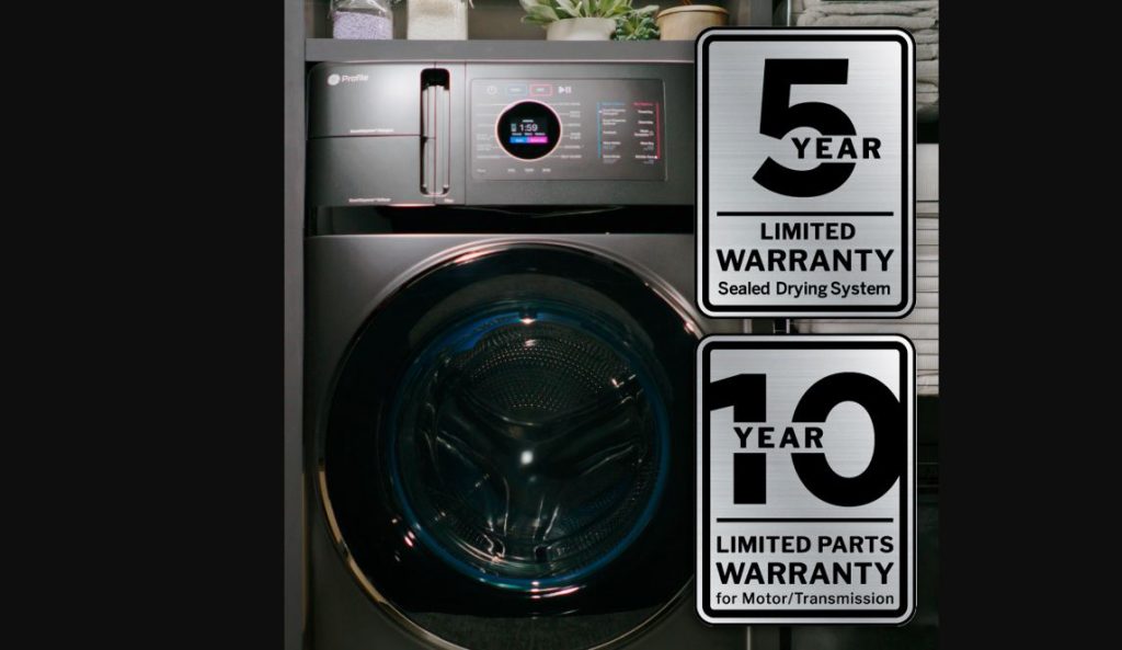 Ge One and Done Washer and Dryer warranty