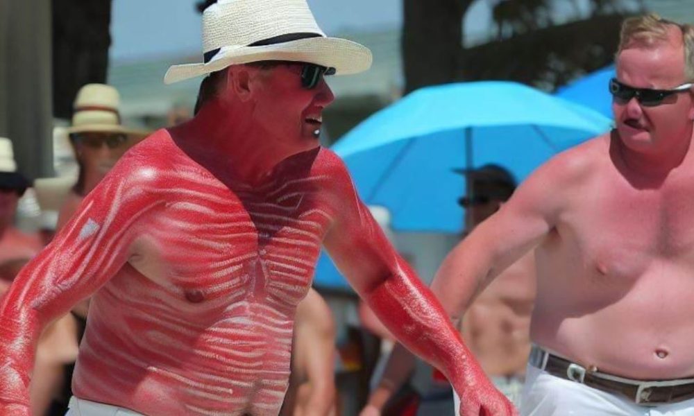 Extreme sunburn competition