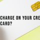 and charge on credit card